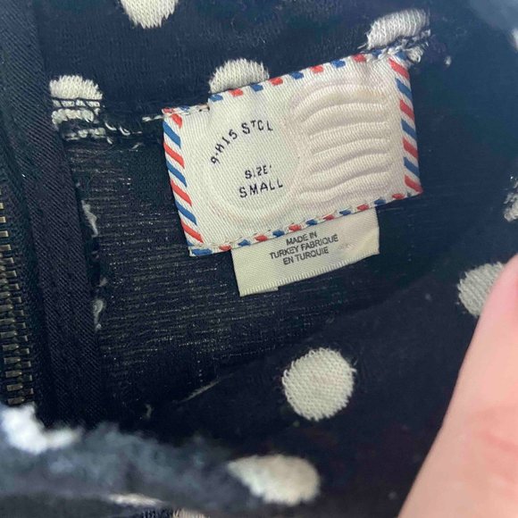 Anthropologie Polka Dot Mock Neck Tanktop - Picture 4 of 4